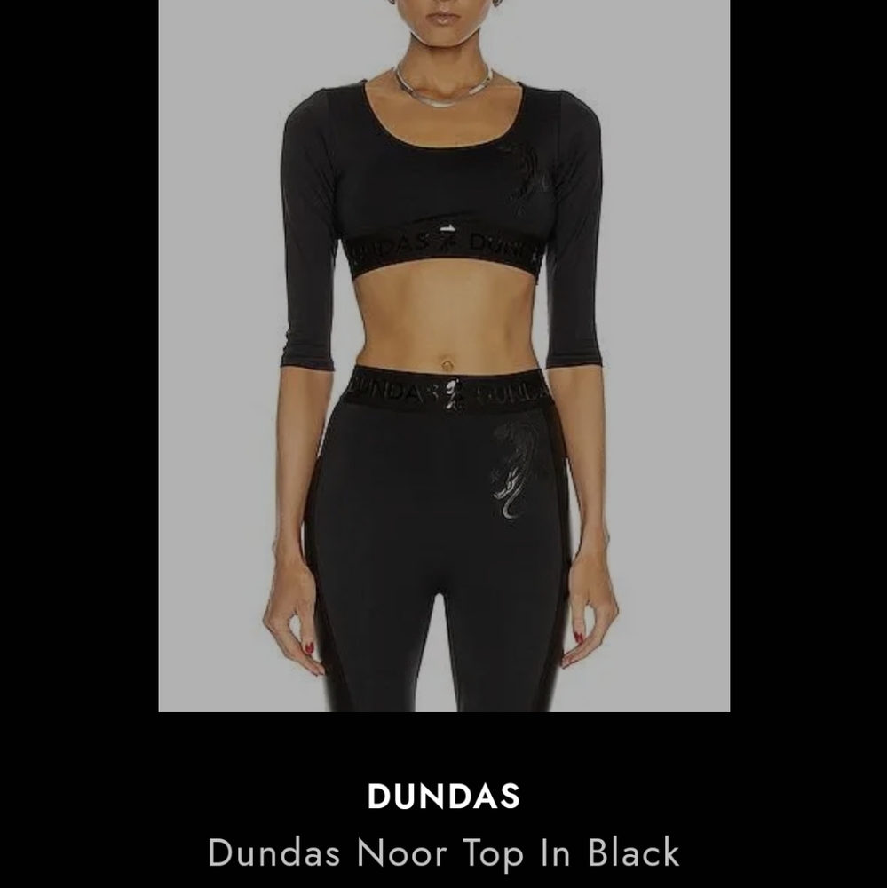 Dundas noor top In black